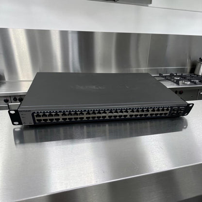 High-Grade Condition – NETGEAR ProSAFE GS748Tv5 – 48-Port Gigabit Ethernet Smart Switch – 2 Dedicated SFP + 2 Copper/SFP Combo Ports – Fully Tested & Operational!