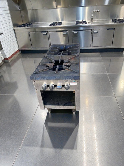 Outstanding Condition – Commercial 2-Burner Gas Hot Plate Range – Heavy-Duty Cast Iron – NSF Style – Fully Tested & Working!