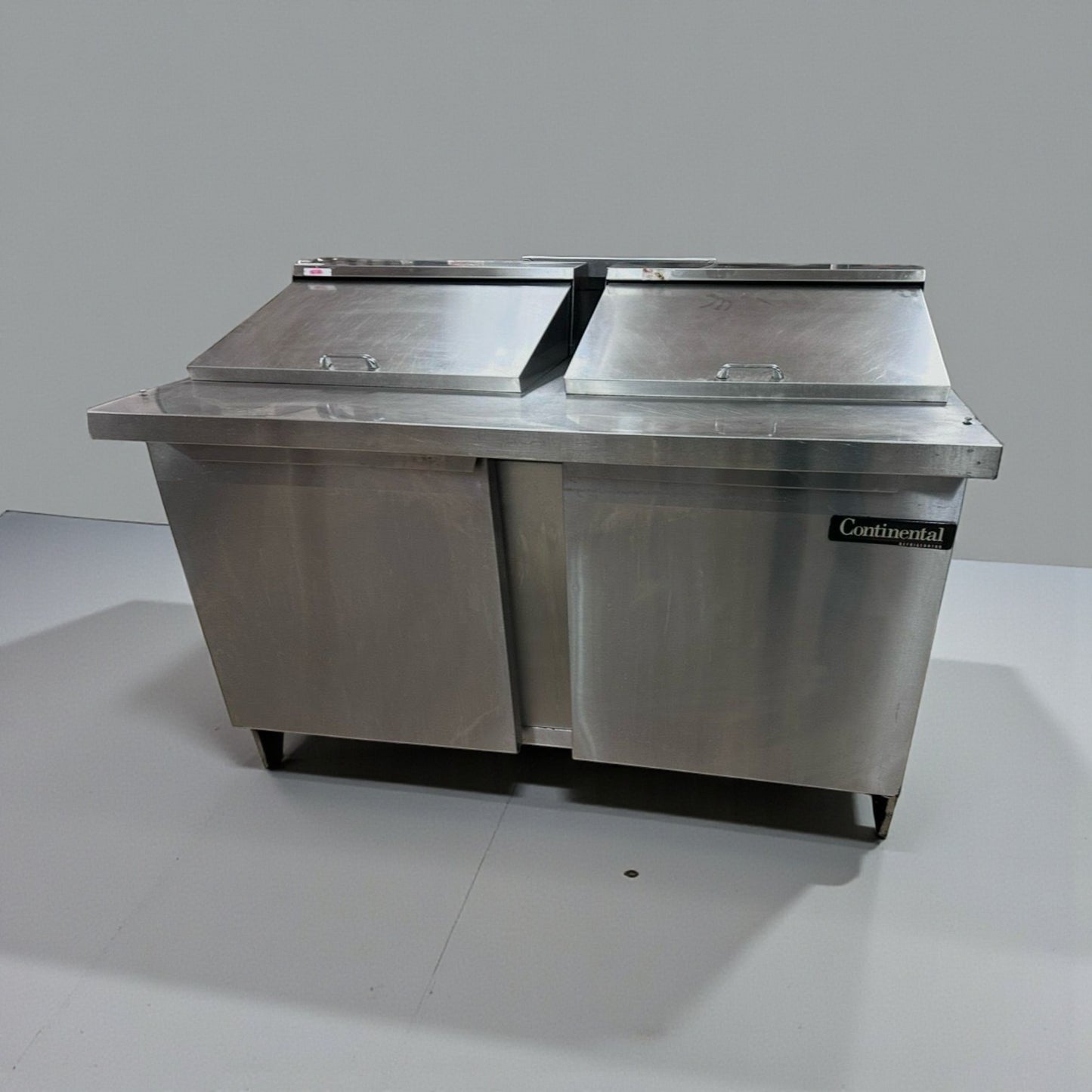 Superior Condition – Continental Refrigerator SW60N12 – Commercial Refrigerated Sandwich / Salad Prep Table – 60" – 2 Door – Fully Tested & Operational!