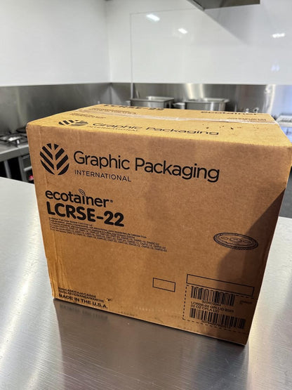 Brand-New Sealed Case – Graphic Packaging ecotainer LCRSE-22 – Clear Compostable PLA Cold-Cup Lids – 12–24 oz Compatibility – 2,000 Count