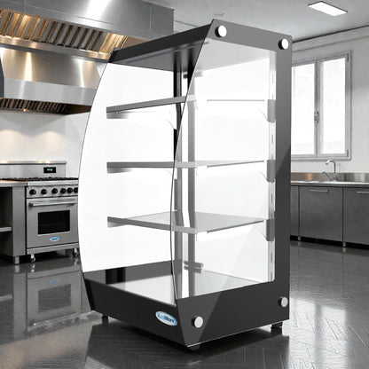 Brand New in Original Box  – Pristine Condition – KoolMore DC-3CB – Countertop Self-Service Pastry Display Case – LED Lighting – Rear Door – 2.7 Cu. Ft.!