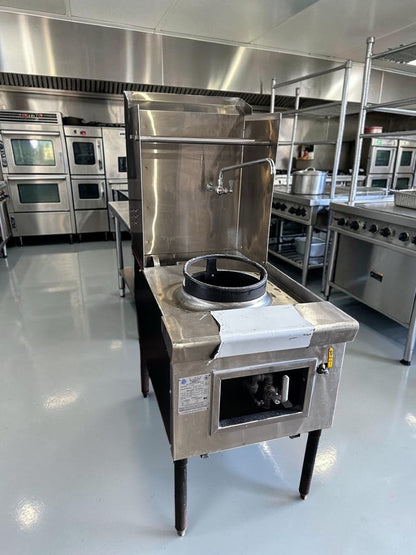Outstanding Condition – ABC Restaurant Equipment ABC-1 – Commercial Single-Hole Chinese Wok Range – 23-Tip Jet Burner – 110,000 BTU – Natural Gas – NSF Certified – Fully Tested & Operational!