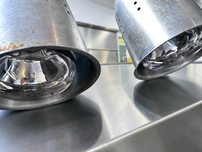 High-Quality Condition – Winco EHL-2 – Commercial Two-Bulb Infrared Food Heat Lamp – Adjustable Freestanding Aluminum Frame – 120V, 500W – Fully Tested & Operational!