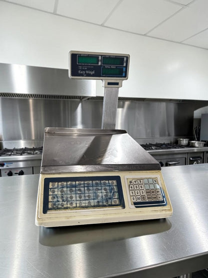 Dependable Condition – Skyfood PC-100-PL – 10" Stainless Steel Price Computing Scale with Pole Display – 60 lb Capacity – 115V – Fully Tested & Operational!
