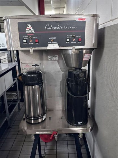 Premium Condition – American Metal Ware Columbia Series – Commercial Coffee Brewer – Dual Shuttle & Airpot – UL & NSF Listed – Fully Tested & Operational!