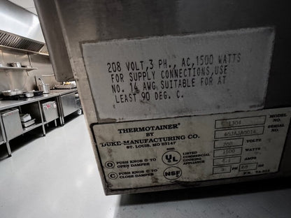 Elite Condition – Duke 1304 Thermotainer – Four-Compartment Hot Food Storage Unit – Stainless Steel Worktop – 208V, Three Phase – UL & NSF Listed – Fully Tested & Operational!