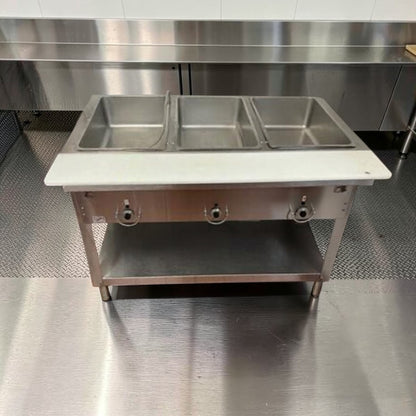 Superior Condition – Duke E303 Aerohot Electric 3 Compartment Steam Table – Stainless Steel Commercial Food Warmer – Fully Tested & Operational!
