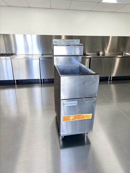 Prime Condition – Frymaster Commercial Gas Fryer – Stainless Steel – Heavy-Duty Floor Model – Fully Tested & Operational!