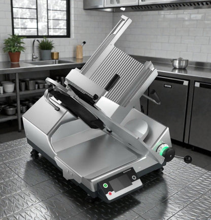 Exceptional Condition – Bizerba GSP HD IW-90 GCB Commercial Semi-Automatic Meat Slicer – Fully Tested & Working