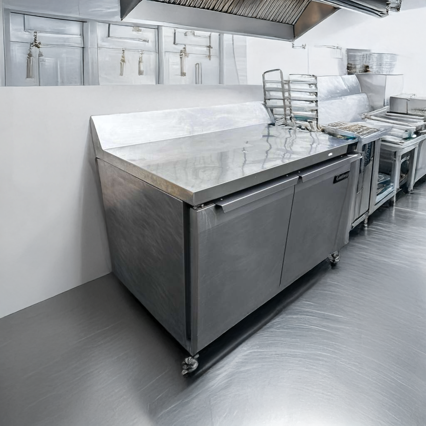 Outstanding Condition – Continental Commercial Refrigerated Chef Base / Worktop Refrigerator – Stainless Steel – 48” Unit – Fully Tested & Operational!