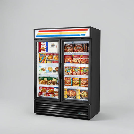 Prime Condition – True GDM-49F-HC~TSL01 – 54 1/8" Commercial Two-Glass-Door Merchandiser Freezer – 44.7 Cu. Ft. – LED Lighting – R290 – ENERGY STAR® – Fully Tested & Operational!