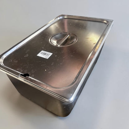 Outstanding Condition – ZPL ZSPCF – Full-Size Stainless-Steel Steam Table Pan with Solid Lid – Approx. 21-Qt. Capacity – Fully Inspected & Ready for Use!