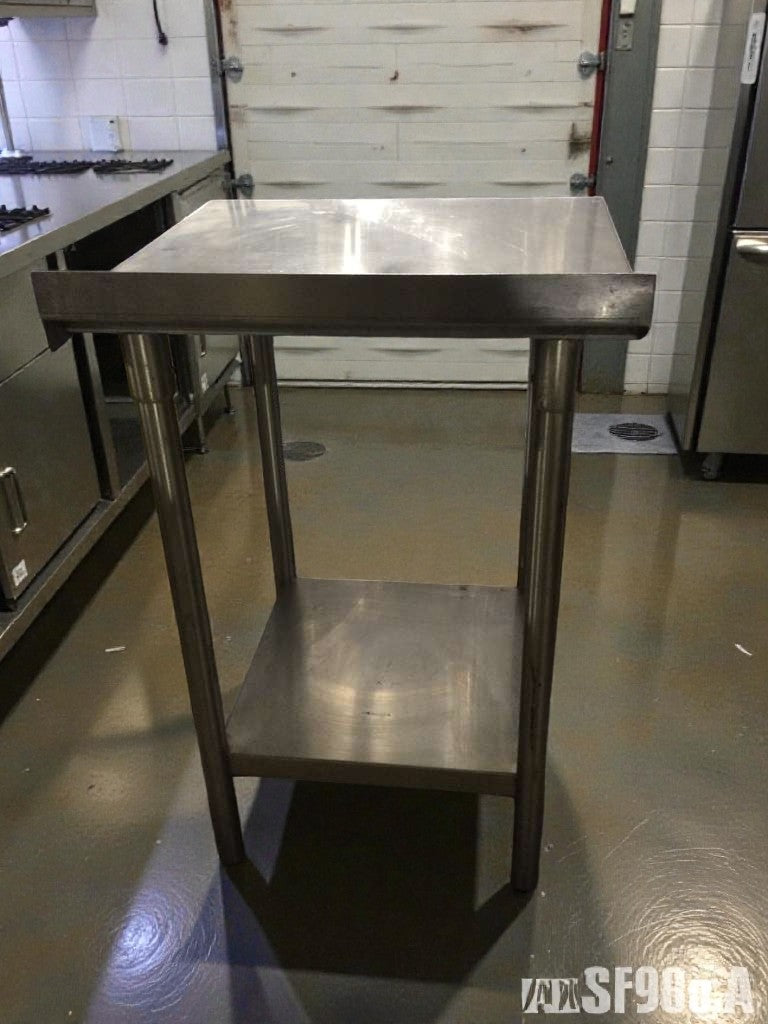 Exceptional Condition – Custom SMB-ST4R2-2424SSW – Commercial Stainless Steel Work Table – 24" x 24" – Fully Inspected & Ready for Use!
