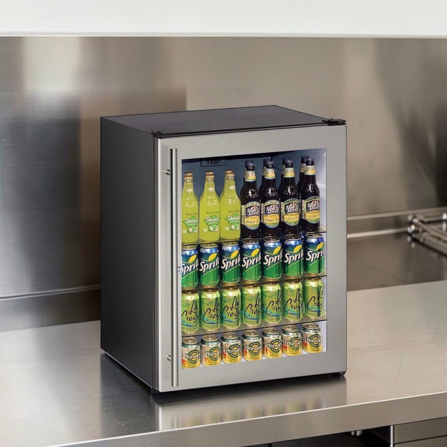 Elite Condition – U-Line U-1075BEVS-00 – 24" Undercounter Beverage Center – 5.6 Cu. Ft. – Dual Temperature Zones – Glass Door – Fully Tested & Operational!