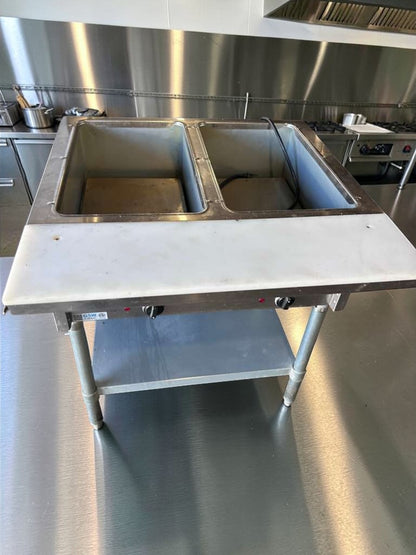 Exceptional Condition – GSW ST-2WOE-12 – Commercial Electric Steam Table – 2-Well Food Warmer – ETL Listed – Fully Tested & Operational!