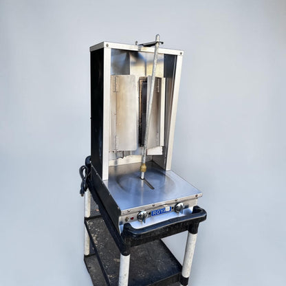 High-Quality Condition – Royal Range RVB-2 – Commercial Two-Burner Vertical Gyro Broiler – Propane Gas – 26,000 BTU – Motorized Rotisserie – NSF Certified – Fully Tested & Operational!