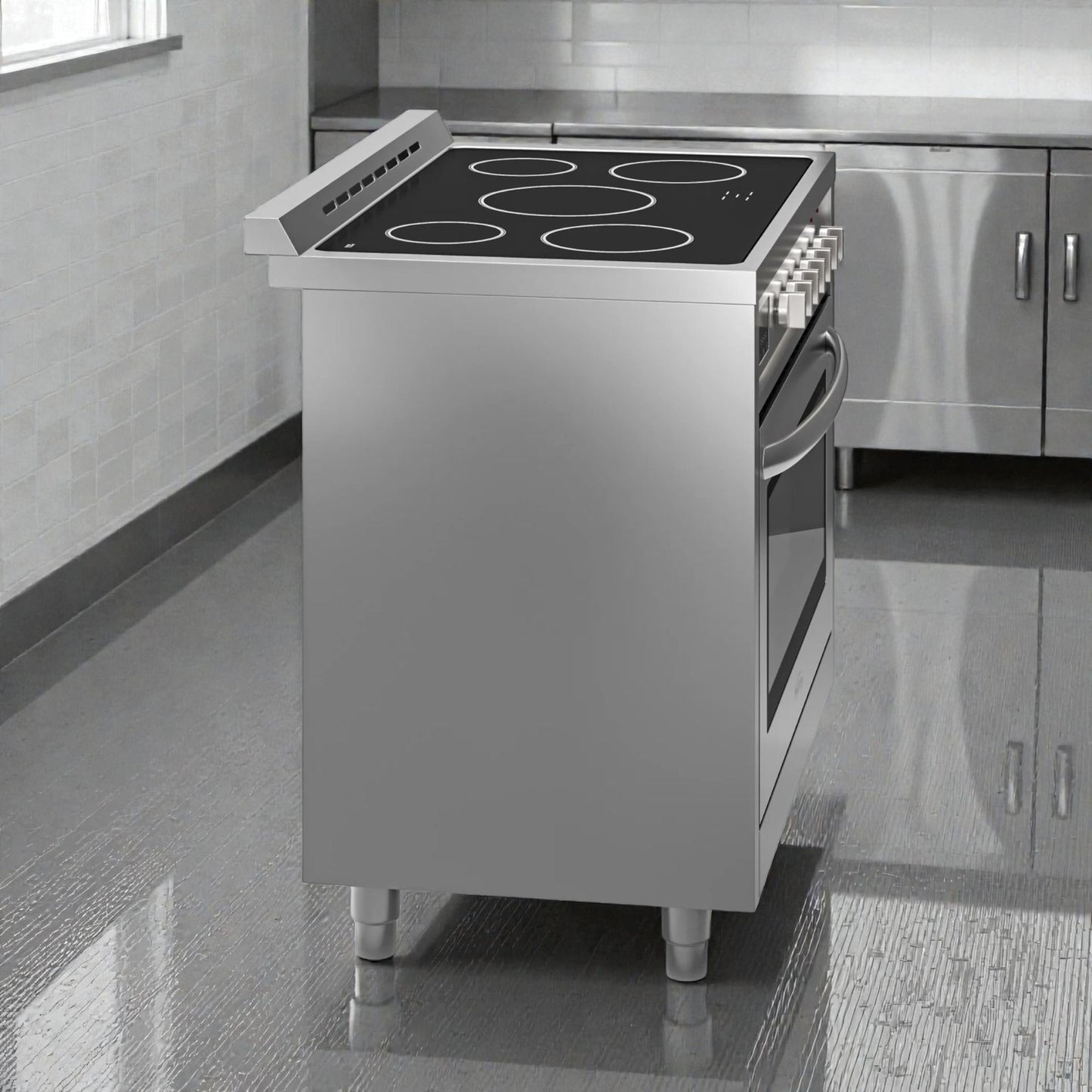 Brand New Premium Condition – KoolMore KM-FR36EE-SS – 36 in. Professional Electric Range – Stainless Steel with Legs – 4.3 Cu. Ft. – UL Certified – Never Used in Original Box!