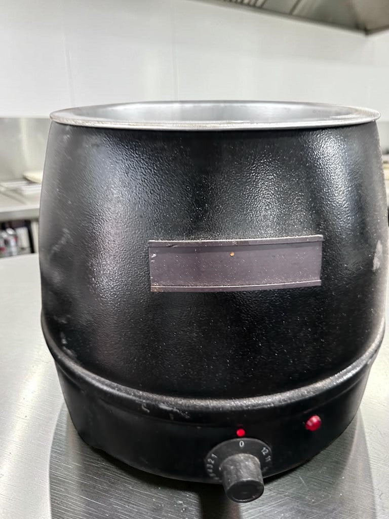 Dependable Condition – Winco ESW-66 – 10 Qt Deluxe Countertop Soup Warmer – Adjustable Thermostatic Control – 400W – Fully Tested & Operational!