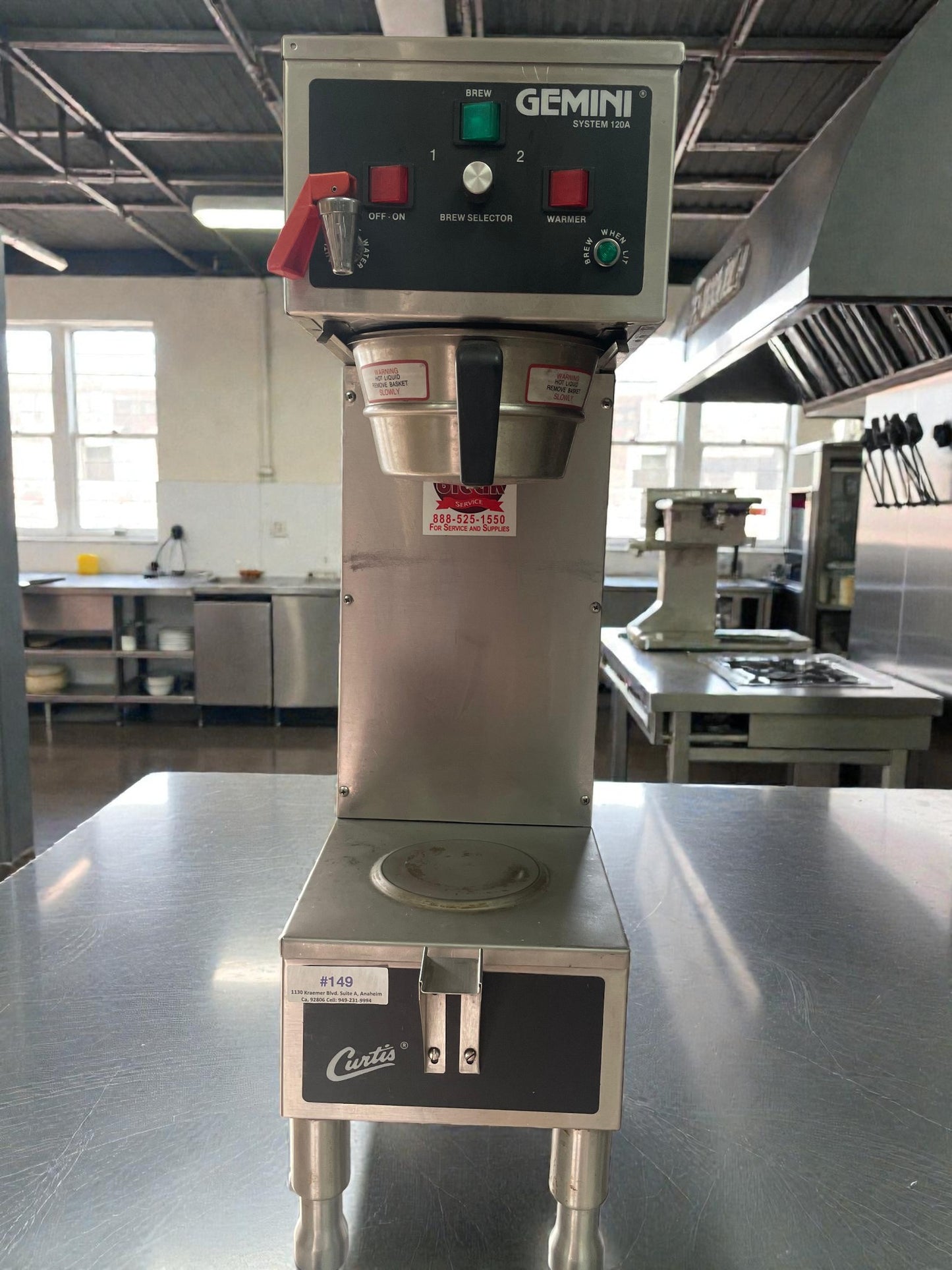 Immaculate Condition – Curtis GEM-120A Commercial Coffee Brewer – 115V / Single Phase – Fully Tested & Working!