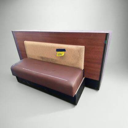 Immaculate Condition – Restaurant Booth Seating Bench – Commercial Upholstered Booth – Wood Back Panel – Qty 3 Available –!