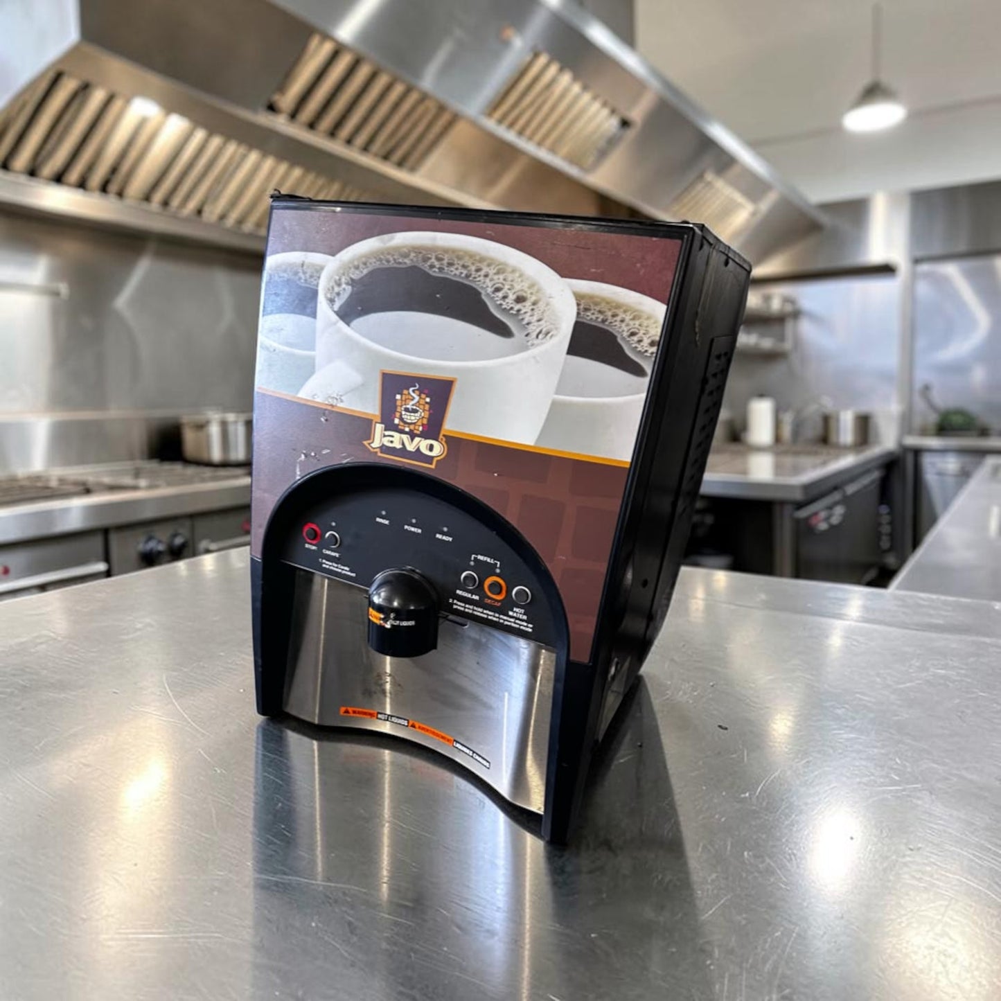 High-Grade Condition – BUNN LCC-2 LP Javo – Low-Profile Two-Product Liquid Coffee Dispenser – Chilled Cabinet – Hot Water Dispensing – 120V – Fully Tested & Operational!