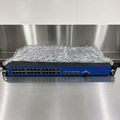 Dependable Condition – ADTRAN NetVanta 1234P 3rd Gen – 24-Port Fast Ethernet PoE Managed Switch – Quad Gigabit Uplinks – Fully Tested & Operational!