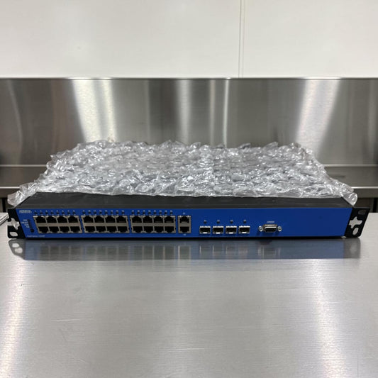 Dependable Condition – ADTRAN NetVanta 1234P 3rd Gen – 24-Port Fast Ethernet PoE Managed Switch – Quad Gigabit Uplinks – Fully Tested & Operational!
