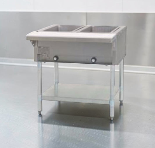 Elite Condition – Commercial Stainless Steel Dual Well Electric Hot Food Table – 2 Well Bain Marie – 115V – Fully Tested & Operational