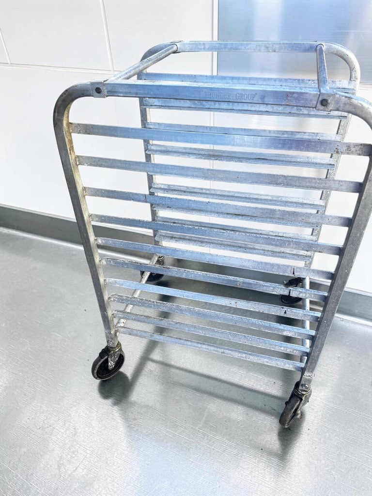 Dependable Condition – Channel Manufacturing Aluminum Bun / Sheet Pan Rack – Mobile Full-Height Bakery Rack – 20 Pan Capacity – NSF Certified – Fully Inspected & Ready for Use!