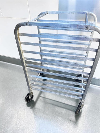Dependable Condition – Channel Manufacturing Aluminum Bun / Sheet Pan Rack – Mobile Full-Height Bakery Rack – 20 Pan Capacity – NSF Certified – Fully Inspected & Ready for Use!