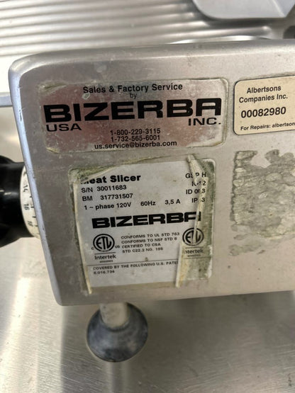 Exceptional Condition – Bizerba GSP H MAX-1 – 13-Inch Maximum Security Manual Gravity Feed Meat Slicer – 1/2 HP – 120V – Fully Tested & Operational!
