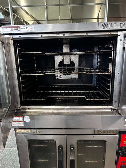 Exceptional Condition – Vulcan VC55GD – Double Stack Natural Gas Convection Oven – Heavy-Duty Commercial Oven w/ Casters – Fully Tested & Operational!