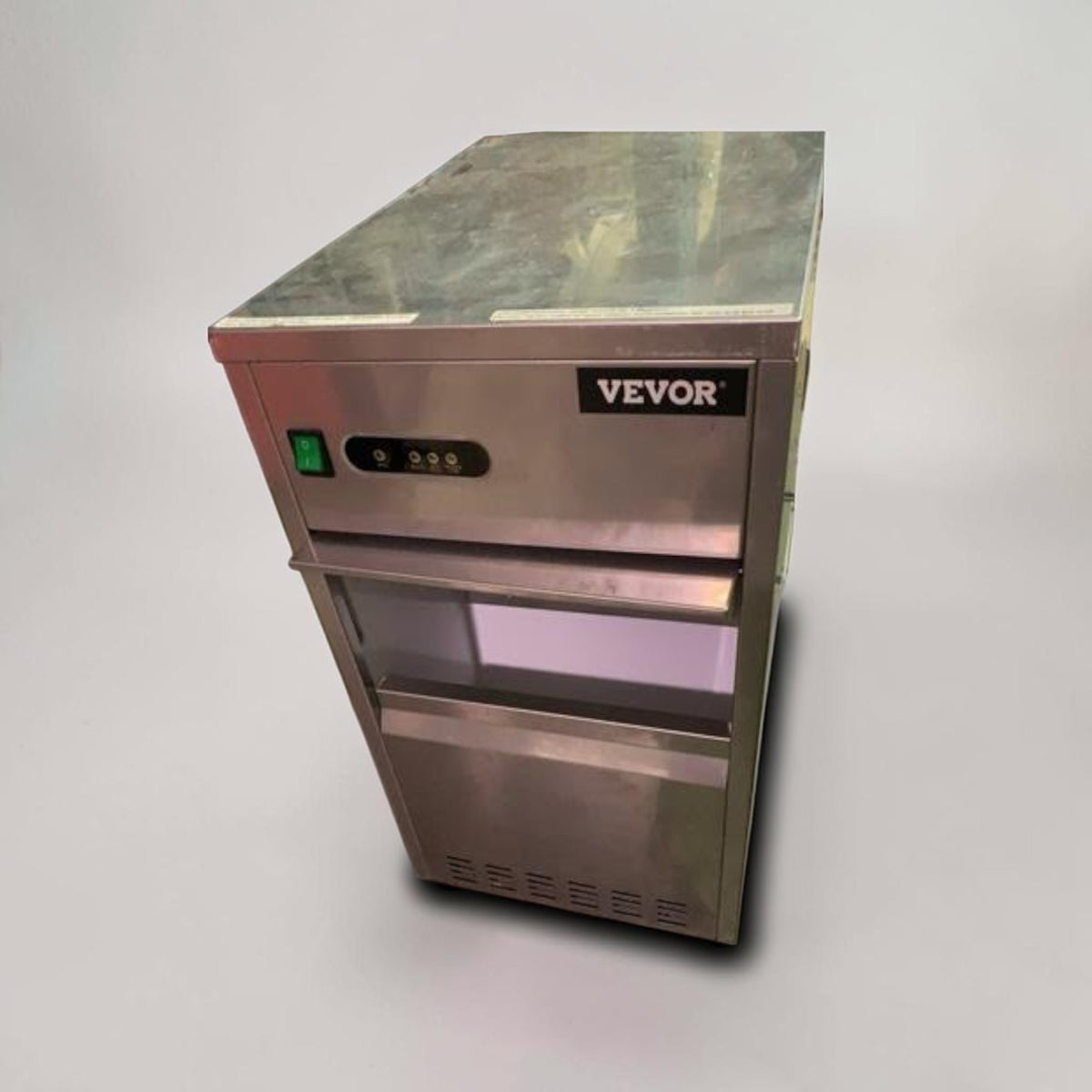 Remarkable Condition – VEVOR SZB-20 – Commercial Freestanding Ice Maker – Stainless Steel – 110-120V – 270W – Self-Contained Ice Machine – Fully Tested & Operational!