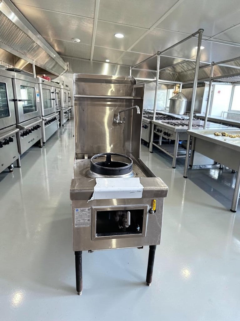 Outstanding Condition – ABC Restaurant Equipment ABC-1 – Commercial Single-Hole Chinese Wok Range – 23-Tip Jet Burner – 110,000 BTU – Natural Gas – NSF Certified – Fully Tested & Operational!