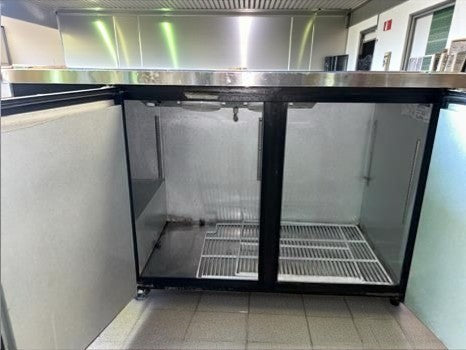 Exceptional Condition – Blue Air BBB59-2B-HC – 59" Commercial Back Bar Cooler – 2 Sliding Glass Doors – Black Finish – 19.4 Cu. Ft. – 115V – UL / ETL Listed – Fully Tested & Operational!