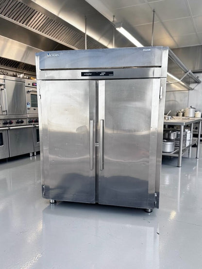 Outstanding Condition – Victory FISA-2D-S1 – 68" Two-Section Commercial Roll-In Freezer – 71 Cu. Ft. – Two Solid Doors – Stainless Steel – Fully Tested & Operational!