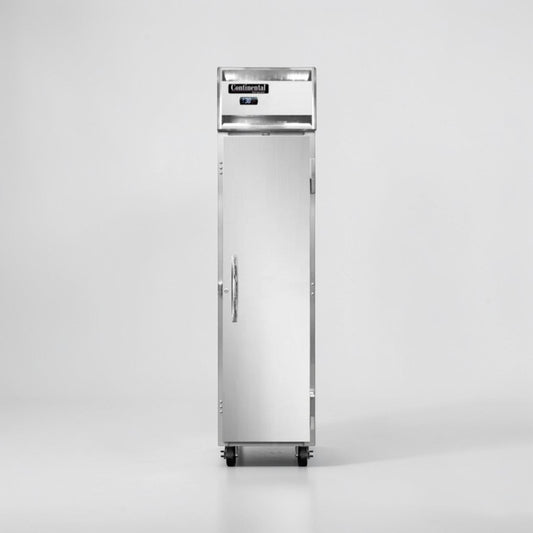 Superior Condition – Continental Refrigerator 1RSE-N – 18" Narrow Reach-In Refrigerator – One Section – Stainless Steel – 115V – Fully Tested & Operational!