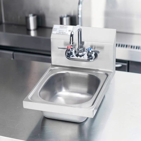 Elite Condition – Krowne HS-9L Wall Mount Commercial Hand Sink – 9 3/4" x 11 3/4" Bowl – Low Lead Faucet – NSF Certified – Fully Functional!