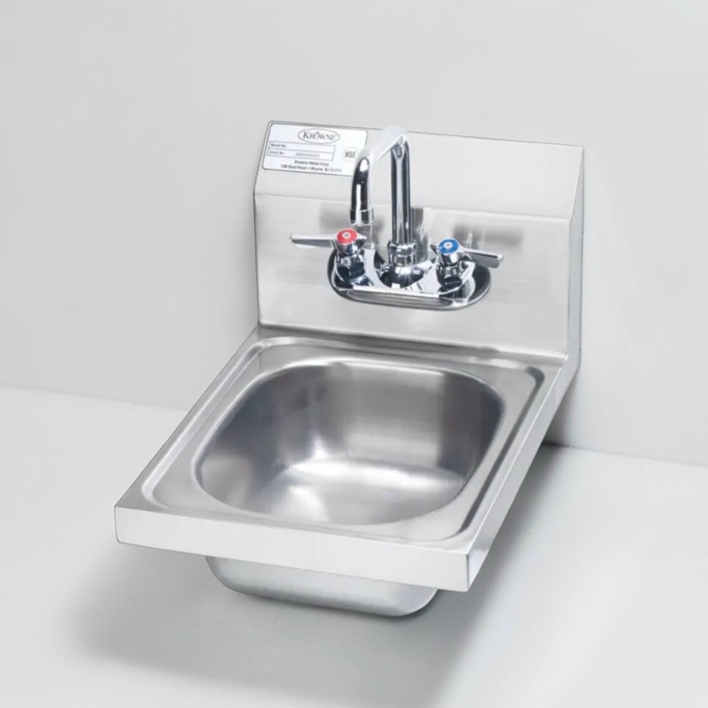 Elite Condition – Krowne HS-9L Wall Mount Commercial Hand Sink – 9 3/4" x 11 3/4" Bowl – Low Lead Faucet – NSF Certified – Fully Functional!
