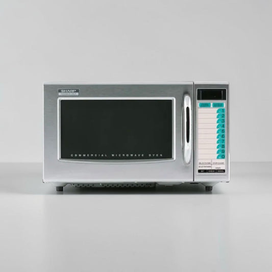 Superb Condition – Sharp R-21LTF – Commercial Microwave Oven – 1,000 Watts – 1.0 Cu. Ft. – Touch Controls – 120V – NSF Listed – Fully Tested & Operational!