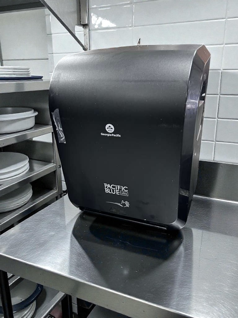 Like-New Condition – Pacific Blue Ultra 59590 – Automated Touchless Paper Towel Dispenser – Quantity 2 – Black – New Open Box – Ready for Use!
