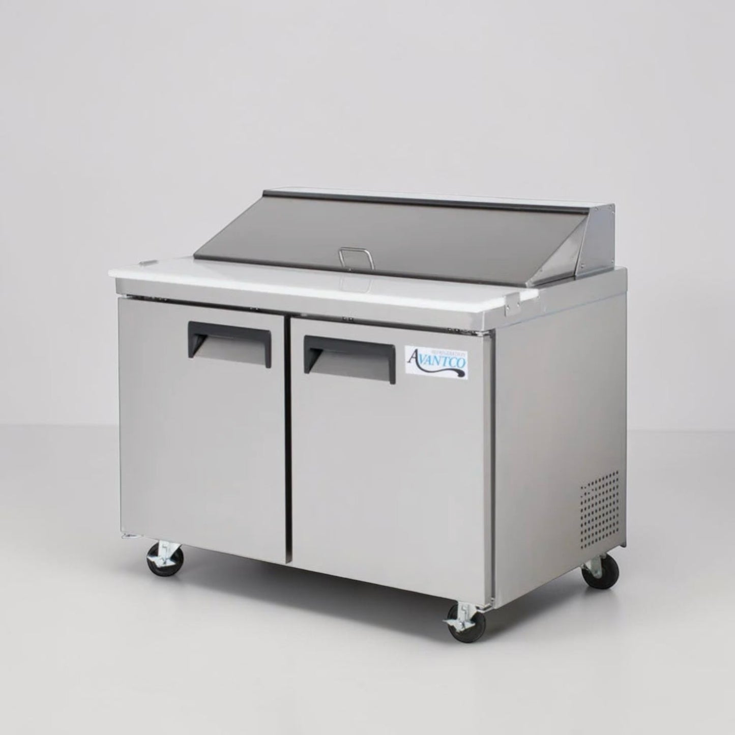 Elite Condition – Avantco APT-48-HC – 47" Commercial Two-Door Refrigerated Sandwich & Salad Prep Table – 12-Pan Capacity – 115V – ETL & NSF Certified – Fully Tested & Operational!