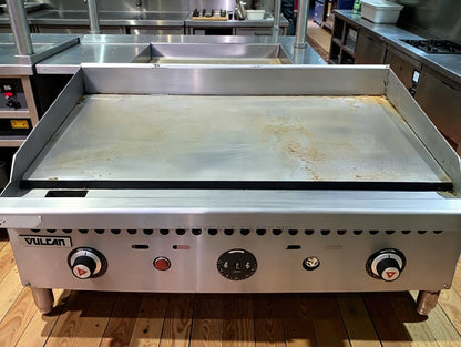 Premium Condition – Vulcan MSA36 36" Commercial Gas Griddle – Thermostatic Controls – Natural Gas – Fully Tested & Working!