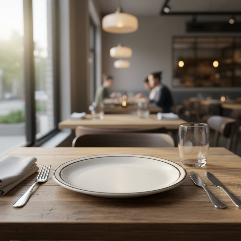 Brand New Condition – Ultima 5 1/4” Dessert Sand Plates – Model DSD-5 – 6 Dozen (72 Plates) – Restaurant Grade – Factory Sealed!