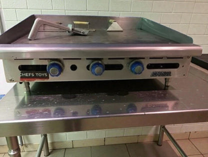 Excellent Condition – Imperial Range ITG-36NG – Commercial Countertop Gas Griddle – 36 in – 90,000 BTU – UL Listed – Fully Tested & Operational!