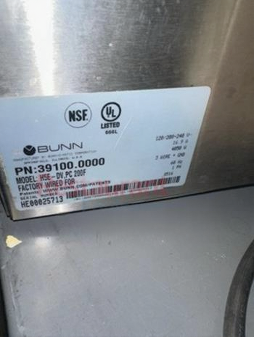 Excellent Condition – BUNN 39100.0000 H5E-DV PC 5-Gallon Commercial Hot Water Dispenser – Dual Voltage – Fully Tested & Working!
